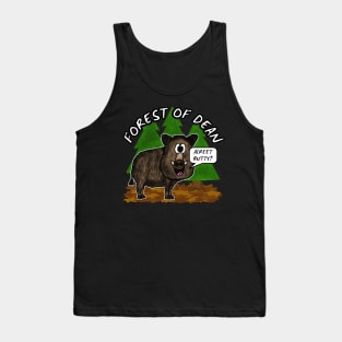 Forest Of Dean Wild Boar Funny Gloucestershire Tank Top